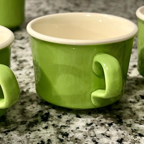 1960s Mid Century Modern, Retro Lime Green‎ Coffee Accessories USA Branded Set - Picture 4 of 15